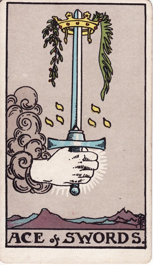 Ace of Swords, Rider-Waite-Smith tarot card