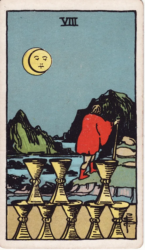Eight of Cups, Rider-Waite-Smith tarot card