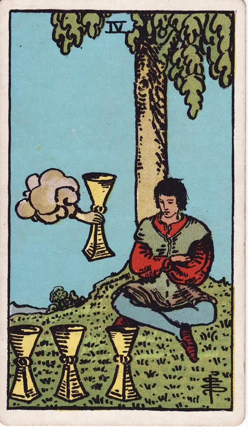 Four of Cups, Rider-Waite-Smith tarot card