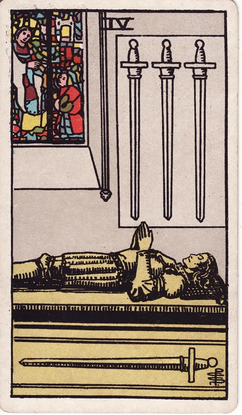 Four of Swords, Rider-Waite-Smith tarot card