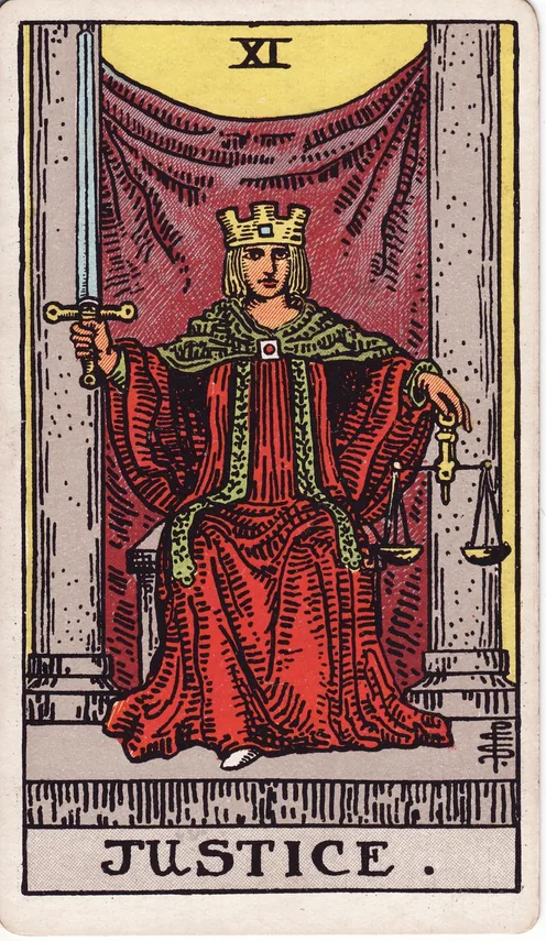 Justice, Rider-Waite-Smith tarot card