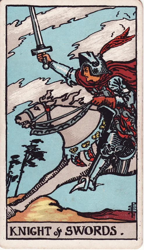 Knight of Swords, Rider-Waite-Smith tarot card