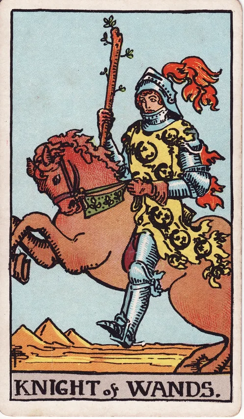 Knight of Wands, Rider-Waite-Smith tarot card