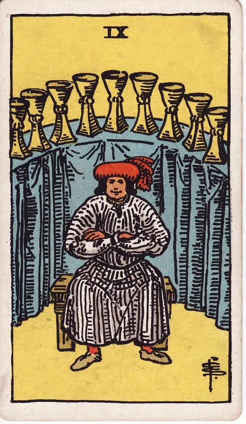 Nine of Cups, Rider-Waite-Smith tarot card