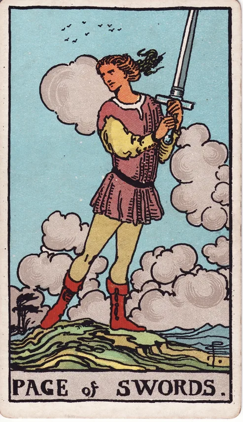 Page of Swords, Rider-Waite-Smith tarot card
