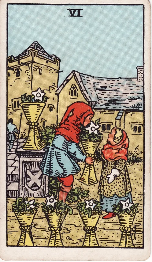 Six of Cups, Rider-Waite-Smith tarot card