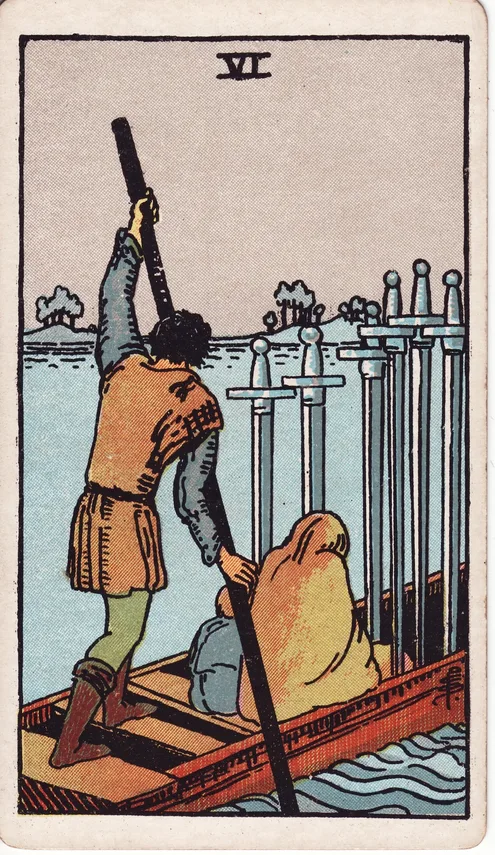 Six of Swords, Rider-Waite-Smith tarot card