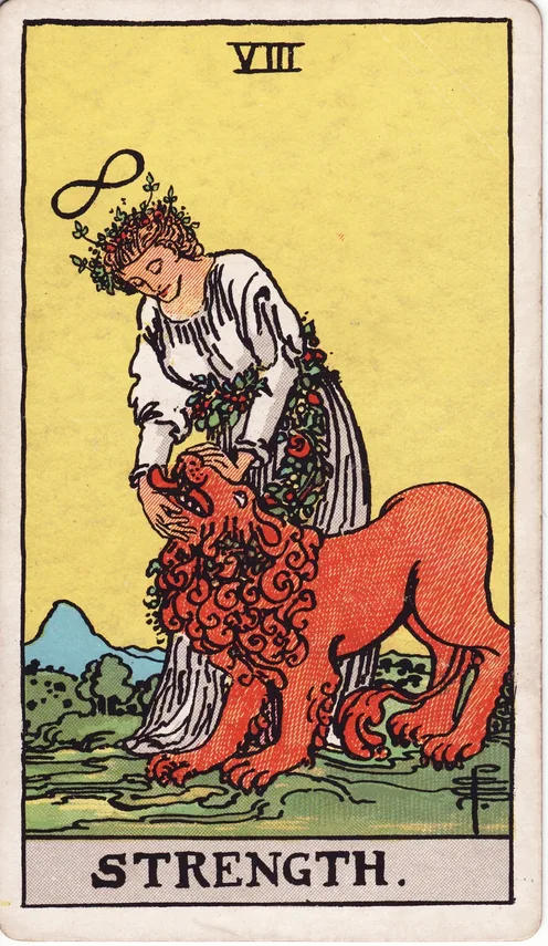 Strength, Rider-Waite-Smith tarot card