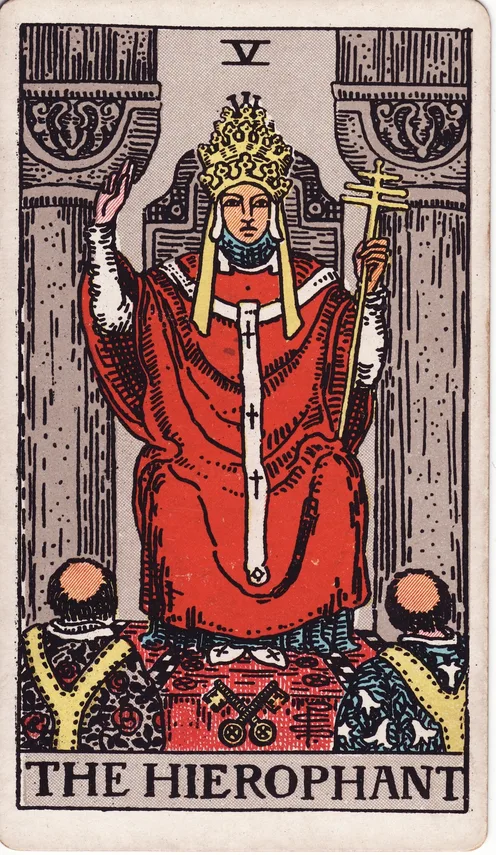 The Hierophant, Rider-Waite-Smith tarot card