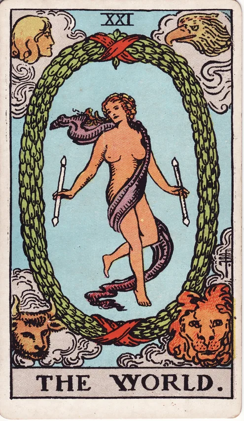 The World, Rider-Waite-Smith tarot card