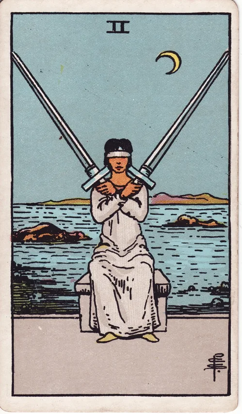 Two of Swords, Rider-Waite-Smith tarot card