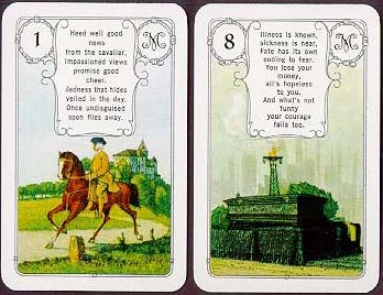 Mlle. Lenormand Fortune Telling Cards cover